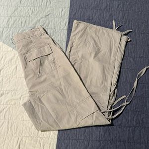 Fashion Nova-No Strings Attached Parachute Pant Medium, Grey